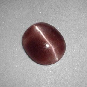 Sillimanita Olho de Gato Deep Reddish Brown Natural 2.12ct, Corte Oval, Opaco