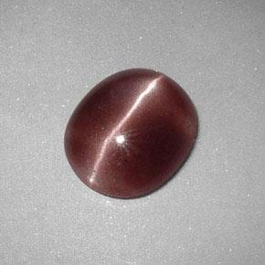 Sillimanita Olho de Gato Deep Reddish Brown Natural 2.12ct, Corte Oval, Opaco