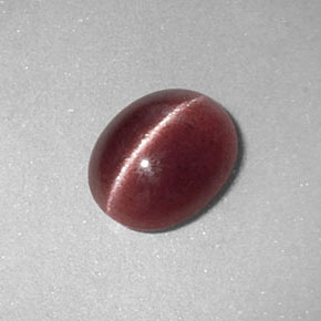 Sillimanite cat's eye marrom natural 1,26ct, transparente, transparente/translúcido