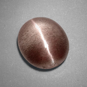 Sillimanite cat's eye marrom natural 3,38ct, transparente, transparente/translúcido