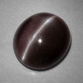Sillimanite cat's eye marrom natural 4,87ct, corte oval, opaco