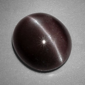 Sillimanite cat's eye marrom natural 4,87ct, corte oval, opaco