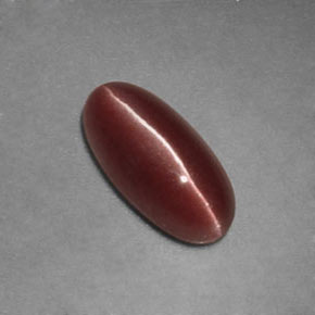 Sillimanite cat's eye marrom natural 1,12ct, transparente, transparente/translúcido