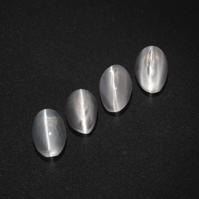Pedras preciosas de sillimanite cat's eye esfumado natural de  ct, corte oval, translúcido