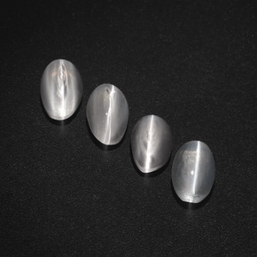 Pedras preciosas de sillimanite cat's eye esfumado natural de  ct, corte oval, translúcido