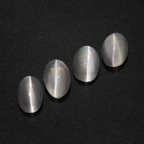 Pedras preciosas de Sillimanita Olho de Gato Fumaça natural de 3.64 ct, Corte Oval, Translúcido
