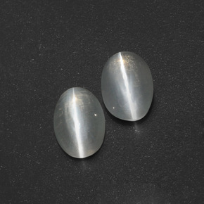 Pedras preciosas de sillimanite cat's eye esfumado natural de  ct, corte oval, translúcido