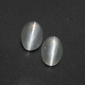 Pedras preciosas de sillimanite cat's eye esfumado natural de  ct, corte oval, translúcido