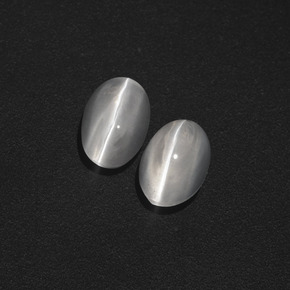 Pedras preciosas de Sillimanita Olho de Gato Fumaça natural de 2.38 ct, Corte Oval, Translúcido