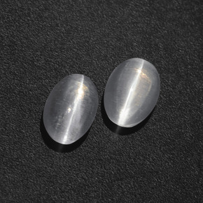 Pedras preciosas de Sillimanita Olho de Gato Fumaça natural de  ct, Corte Oval, Translúcido