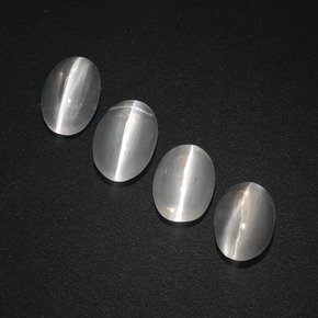 Pedras preciosas de Sillimanita Olho de Gato Fumaça natural de 3.76 ct, Corte Oval, Translúcido