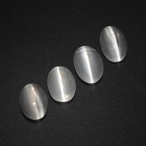 Pedras preciosas de Sillimanita Olho de Gato Fumaça natural de 3.76 ct, Corte Oval, Translúcido