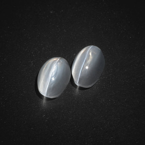Pedras preciosas de sillimanite cat's eye esfumado natural de  ct, corte oval, translúcido