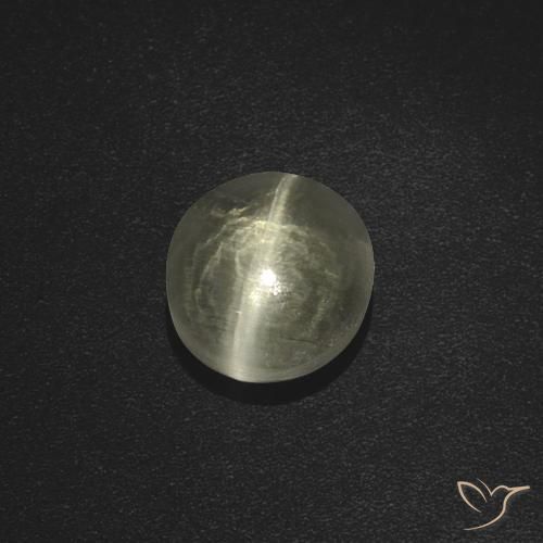 2.51ct Natural branco quente Sillimanita Olho de Gato, oval, Translúcido