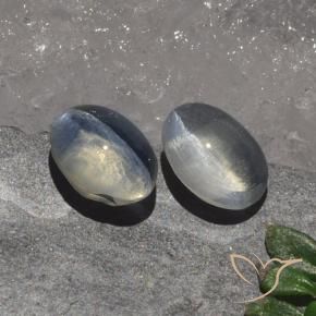 Pedras preciosas de Sillimanita Olho de Gato Claro natural de 2.49 ct, oval, Translúcido