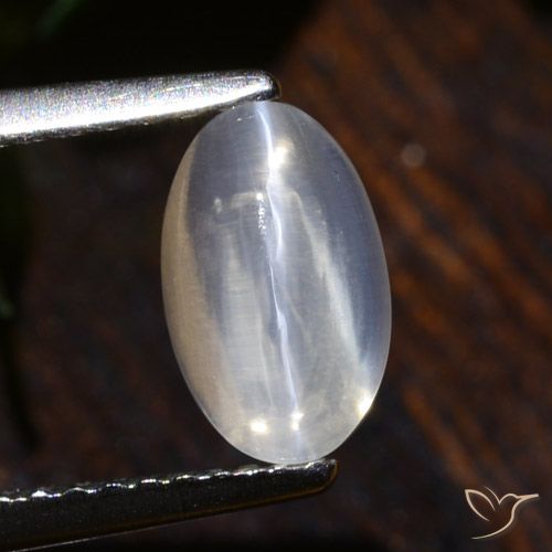 1.75ct Natural Claro Sillimanita Olho de Gato, oval, Transparente