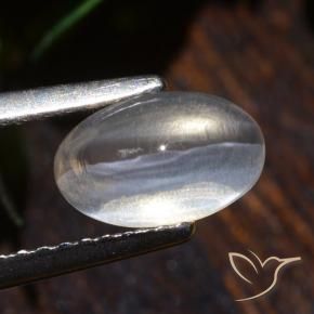 Sillimanita Olho de Gato Claro Natural 1.75ct, oval, Transparente