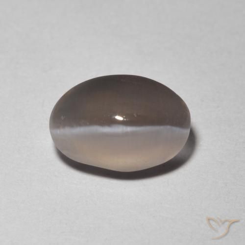 Olho de gato oval silimanita 1,48 quilates, 7,7 x 5,3 mm de Madagascar, Photo A
