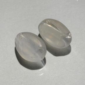 Pedras preciosas de Sillimanita Olho de Gato Fumaça natural de 1.76 ct, Corte Oval, Transparente