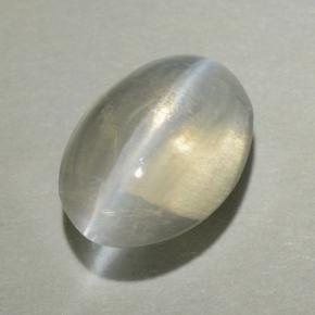 Sillimanita Olho de Gato Fumaça Natural 1.21ct, Corte Oval, Transparente