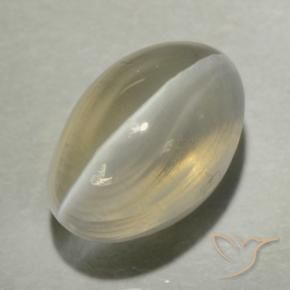 Sillimanita Olho de Gato Luz amarela Natural 1.47ct, oval, Transparente