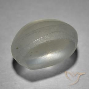 Sillimanita Olho de Gato Cinza muito claro Natural 1.70ct, oval, Transparente