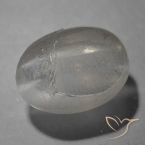 Sillimanita Olho de Gato Cinza muito claro Natural 1.26ct, oval, Transparente