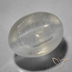 Sillimanita Olho de Gato Cinza muito claro Natural 1.46ct, oval, Transparente