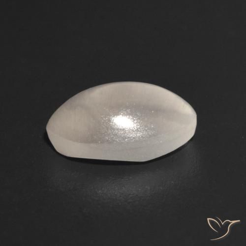 Sillimanita Olho de Gato Cinza muito claro Natural 1.10ct, oval, Transparente