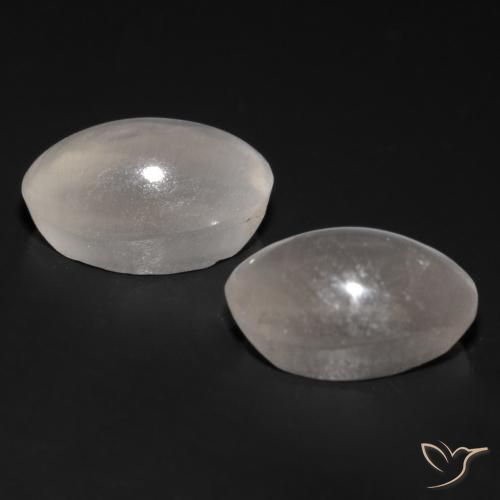 Pedras preciosas de Sillimanita Olho de Gato Cinza muito claro natural de 1.70 ct, oval, Transparente