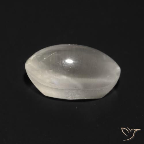 Sillimanita Olho de Gato Cinza muito claro Natural 1.03ct, oval, Transparente