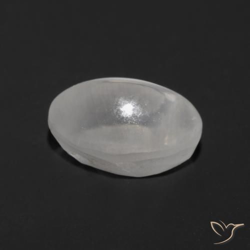 Sillimanita Olho de Gato Cinza muito claro Natural 1.25ct, oval, Transparente