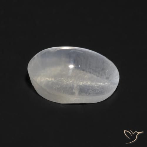Sillimanita Olho de Gato Cinza muito claro Natural 1.05ct, oval, Transparente