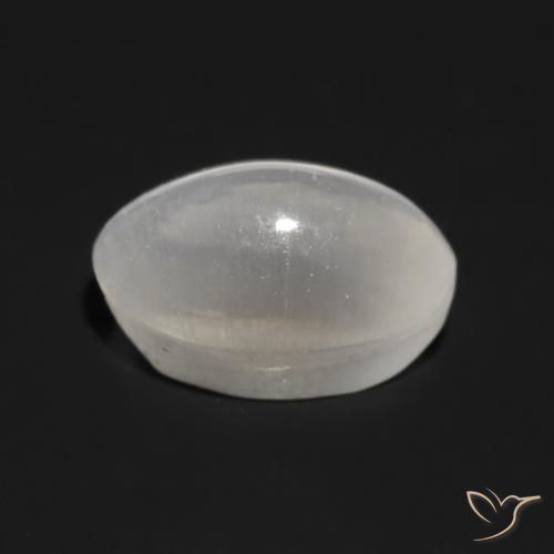 Sillimanita Olho de Gato Cinza muito claro Natural 1.30ct, oval, Transparente