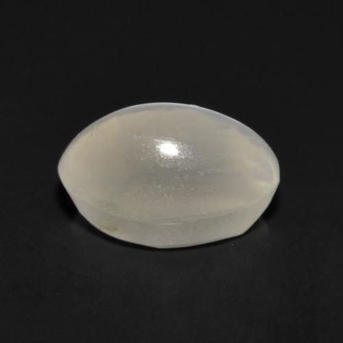Sillimanite cat's eye cinza natural 1,17ct, corte oval, transparente