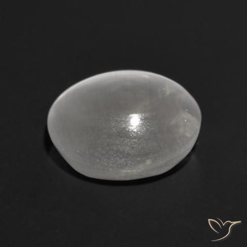 Sillimanita Olho de Gato Cinza muito claro Natural 1.23ct, oval, Transparente