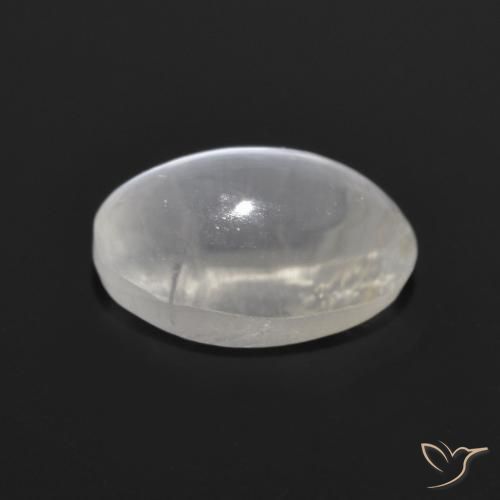 Sillimanita Olho de Gato Cinza muito claro Natural 1.28ct, oval, Transparente