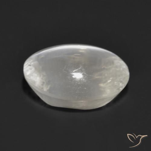 Sillimanita Olho de Gato Cinza muito claro Natural 1.47ct, oval, Transparente
