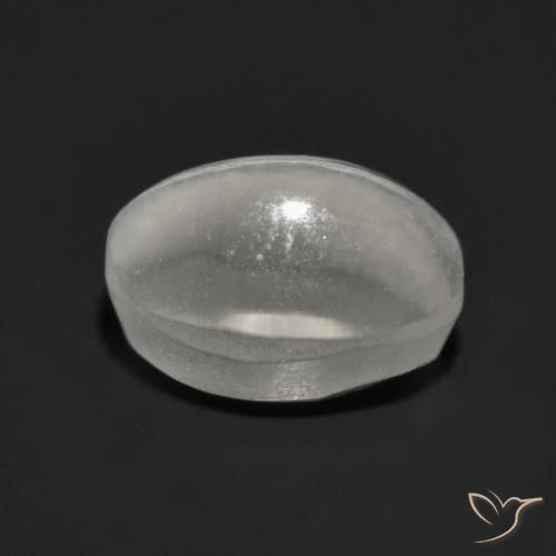 Sillimanita Olho de Gato Cinza muito claro Natural 1.60ct, oval, Transparente