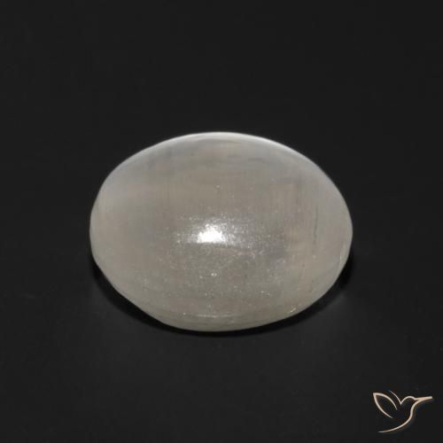 Sillimanita Olho de Gato Cinza muito claro Natural 1.56ct, oval, Transparente