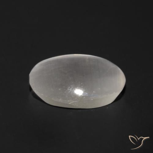 Sillimanita Olho de Gato Cinza muito claro Natural 0.96ct, oval, Transparente