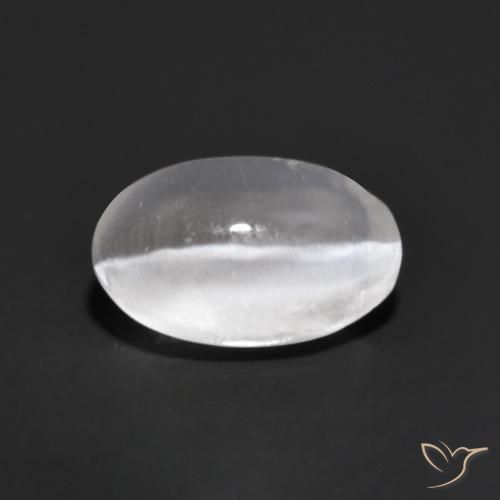 Sillimanita Olho de Gato Cinza muito claro Natural 0.94ct, oval, Transparente