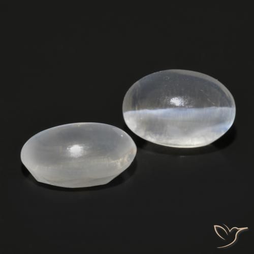 Pedras preciosas de Sillimanita Olho de Gato Cinza muito claro natural de 2.15 ct, oval, Transparente