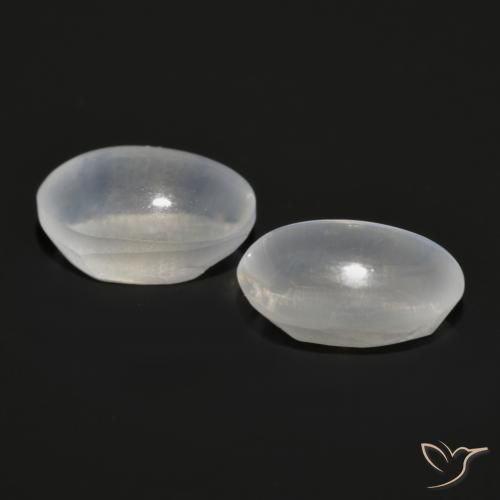 Pedras preciosas de Sillimanita Olho de Gato Cinza muito claro natural de 2.15 ct, oval, Transparente