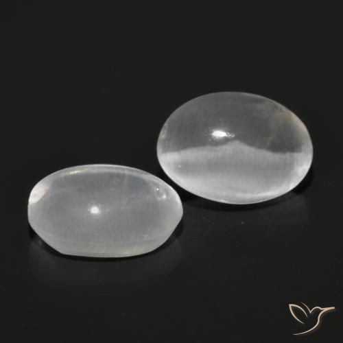 Pedras preciosas de Sillimanita Olho de Gato Cinza muito claro natural de 2.28 ct, oval, Transparente