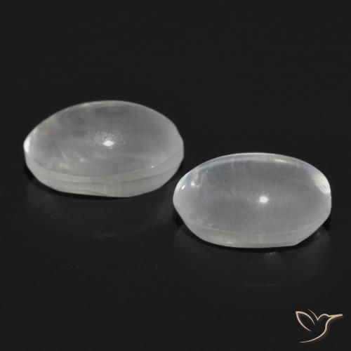 Pedras preciosas de Sillimanita Olho de Gato Cinza muito claro natural de 2.28 ct, oval, Transparente