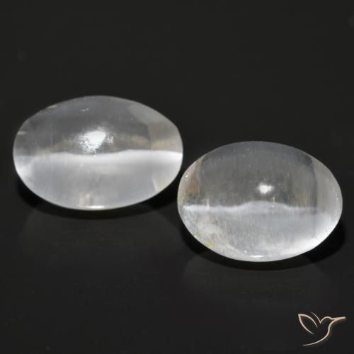 2.71ctw Natural Cinza muito claro Sillimanita Olho de Gato, oval, Transparente