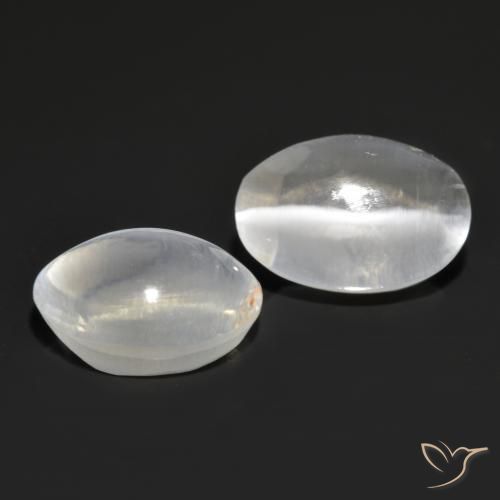 Pedras preciosas de Sillimanita Olho de Gato Cinza muito claro natural de 2.71 ct, oval, Transparente