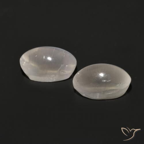 Pedras preciosas de Sillimanita Olho de Gato Cinza muito claro natural de 1.58 ct, oval, Translúcido