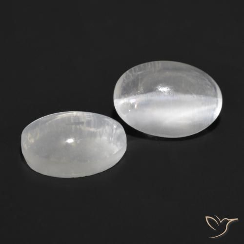 Pedras preciosas de Sillimanita Olho de Gato Cinza muito claro natural de 2.27 ct, oval, Transparente
